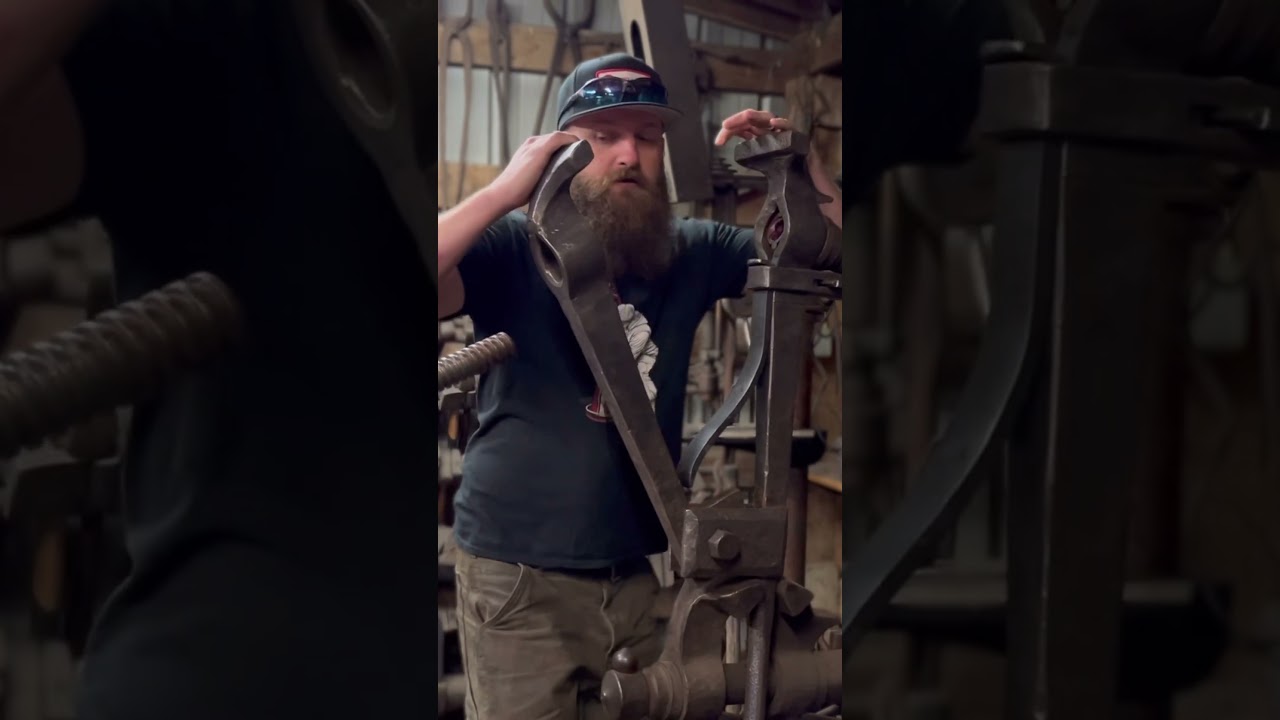 Blacksmith Vise Spring Rebuild #shorts