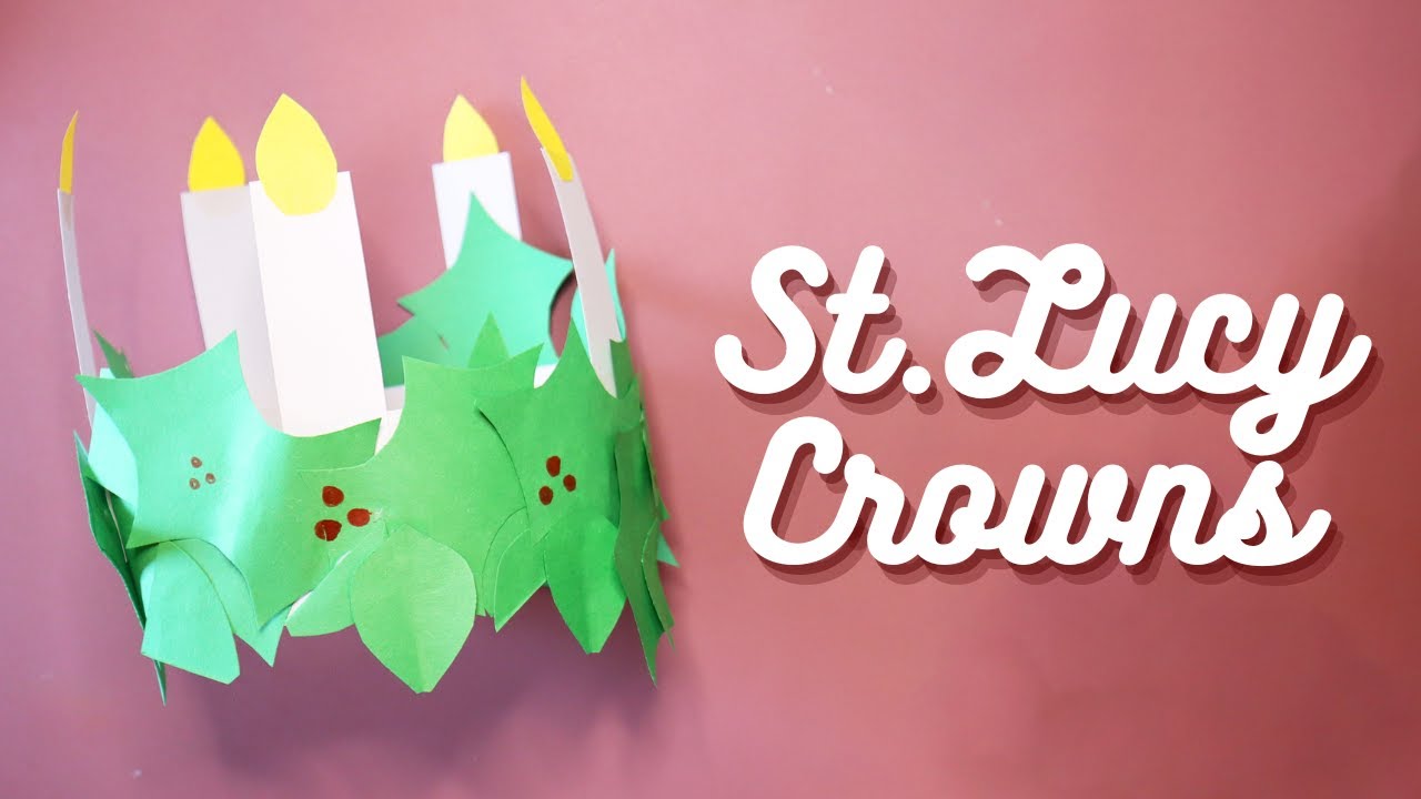 How to Make a St. Lucy Crown Catholic Craft (Paper or Foam)