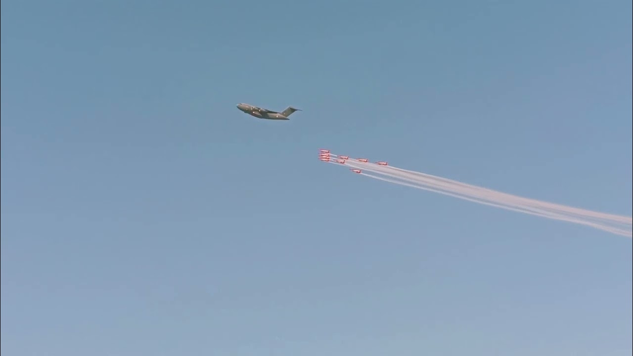 #airshow Air Show on 91th IAF day @Prayagraj