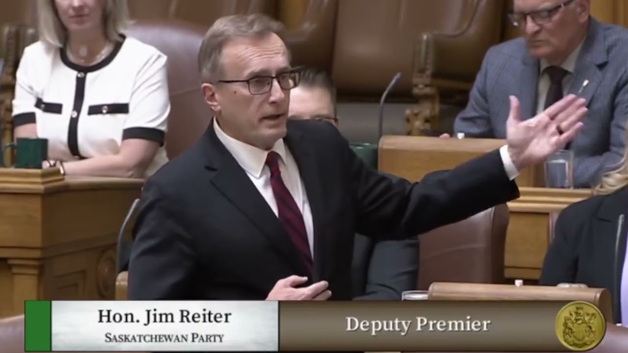 Saskatchewan Deputy Premier Jim Reiter calls out NDP attacks in Question Period