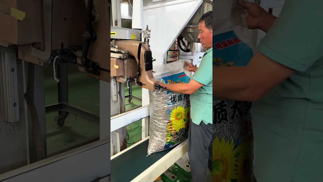 The process of packing sunflower seeds -Goodtools and machinery make work easy
