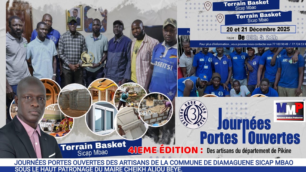 20-21 DÉC : Journées portes ouvertes des artisans sous le haut patronage du maire Cheikh Aliou Bèye 
