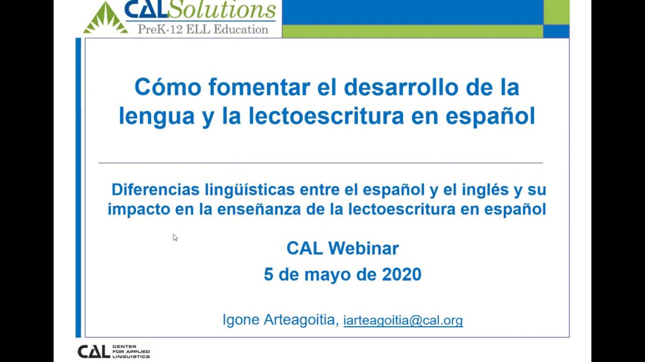 Cómo fomentar el desarrollo de la lengua y la lectoescritura en español
