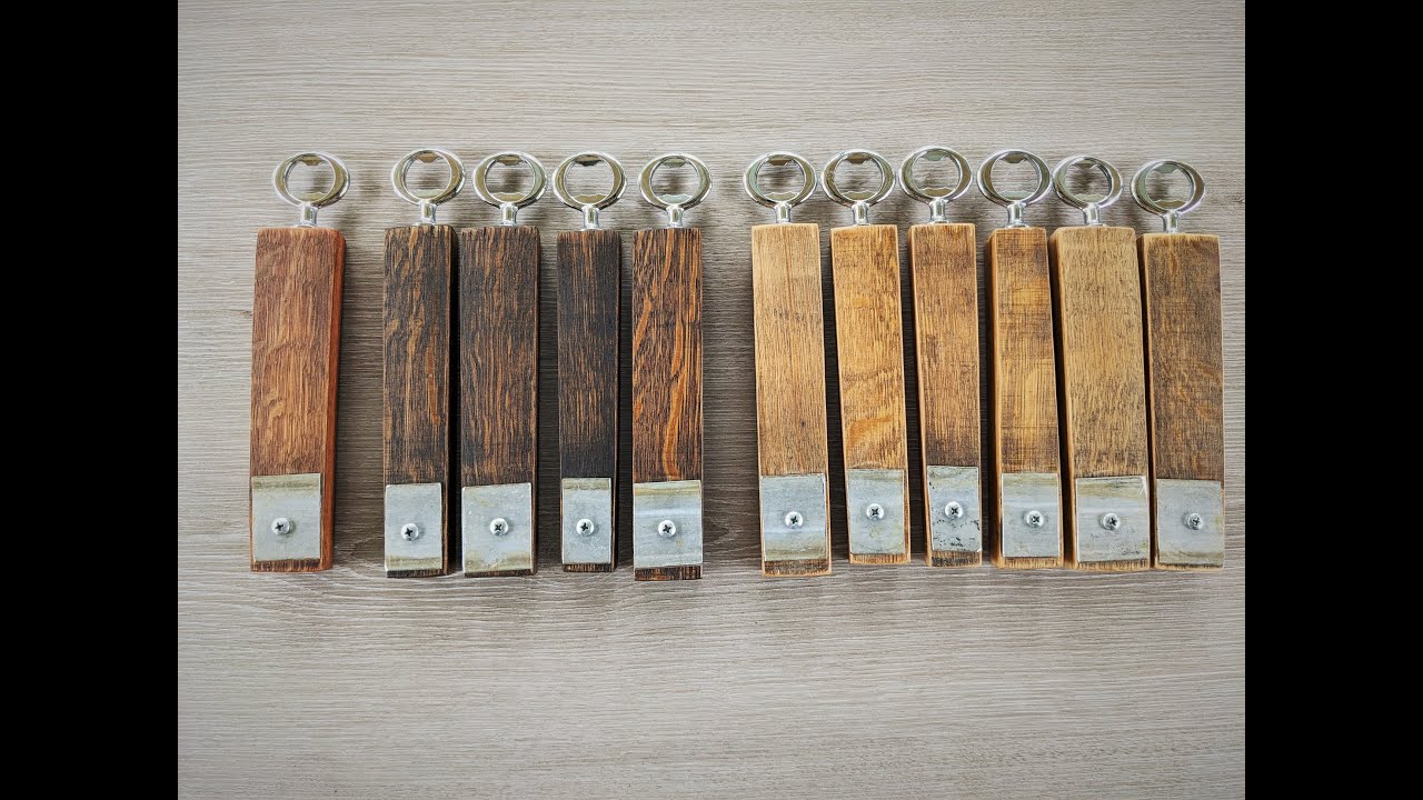 Bottle Openers from Whiskey Barrel Staves - How I make them