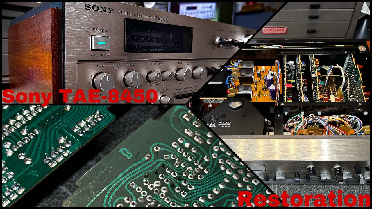Sony TAE-8450 High End Preamplifier Restoration