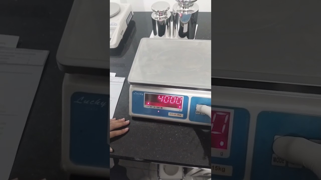 Kalibrasi timbangan Lucky ACS-W 15 kg