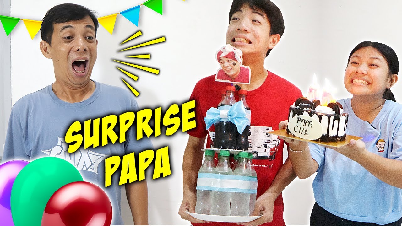 SURPRISE ULANG TAHUN PAPA !! BORONG KUE & TOWER ULTAH SPESIAL ! Vlog Lucu | CnX Adventurers