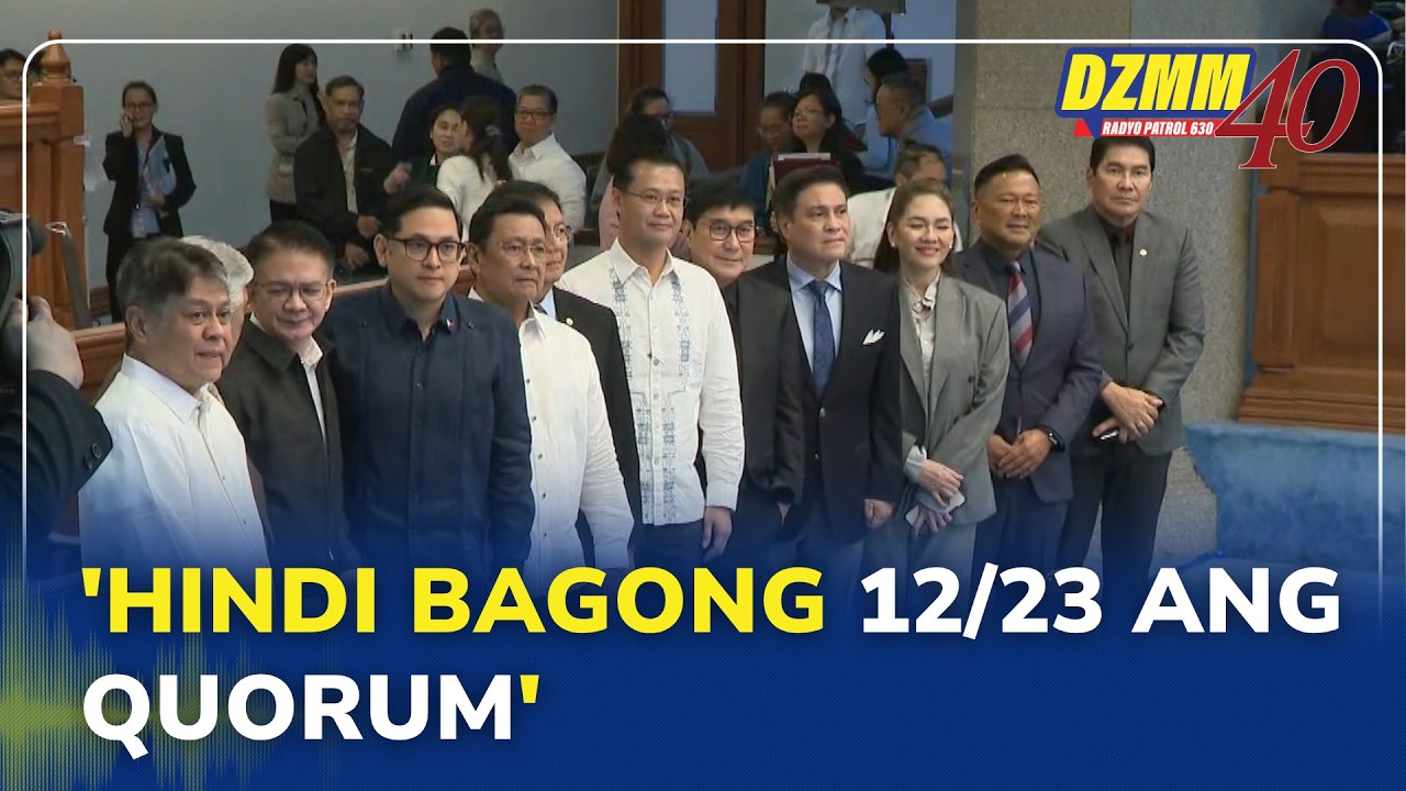 12-of-23 Senate quorum happened in 1949 and SC agreed, says Falcis | ATM (03 June 2026)
