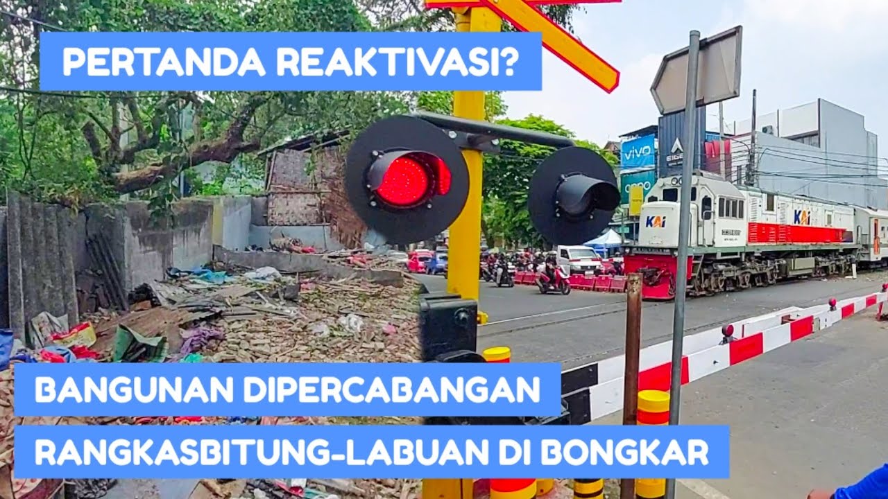 BONGKAR !! JALUR PERCABANGAN Rangkasbitung-Labuhan Dilebarin, Bangunan dipinggir rel dibongkar