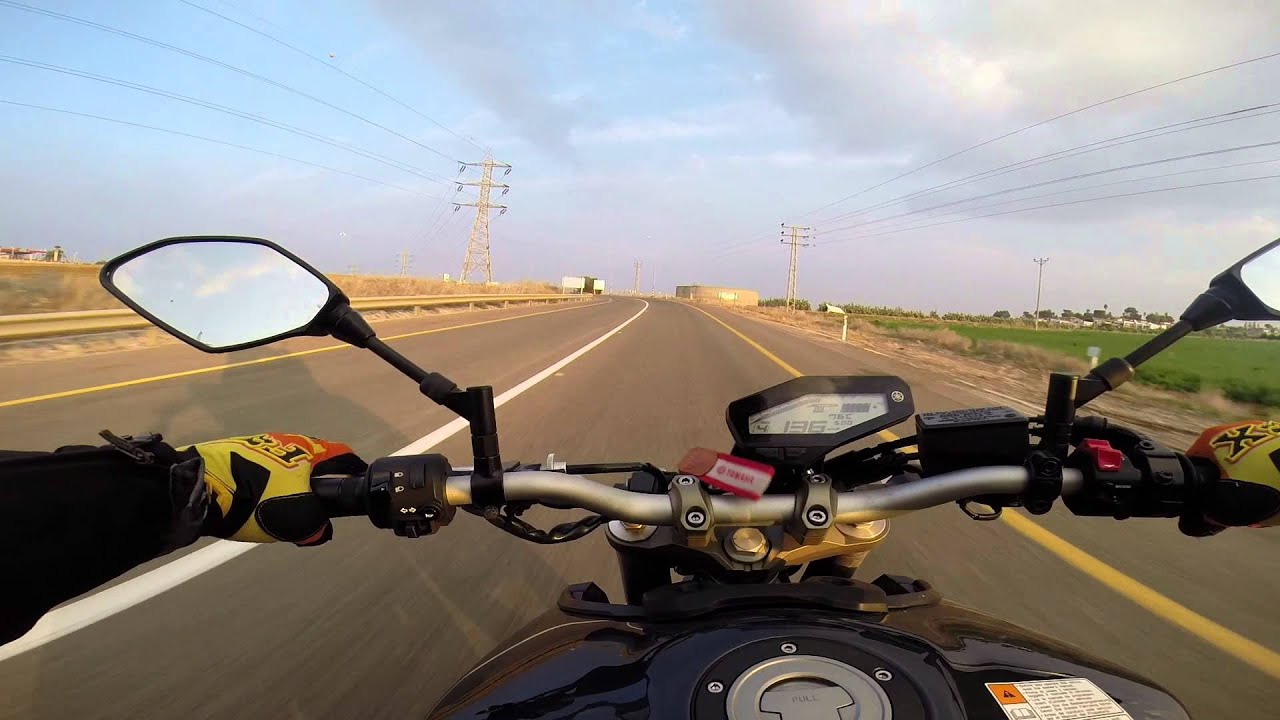 YAMAHA MT 09 (FZ 09) akrapovic exhaust full system HD GoPro hero3+ black edition