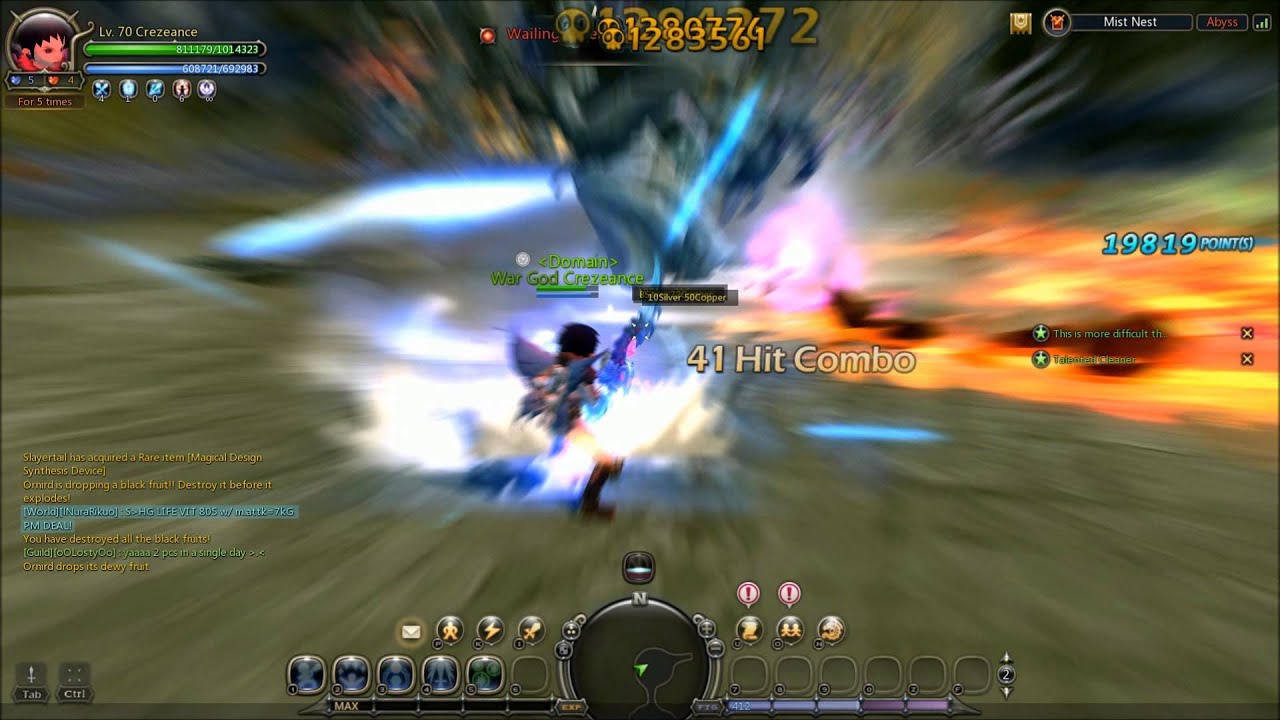 Dragon Nest - Level70 Raid Moonlord Gears & Skillbuild w/ GN & MN solo
