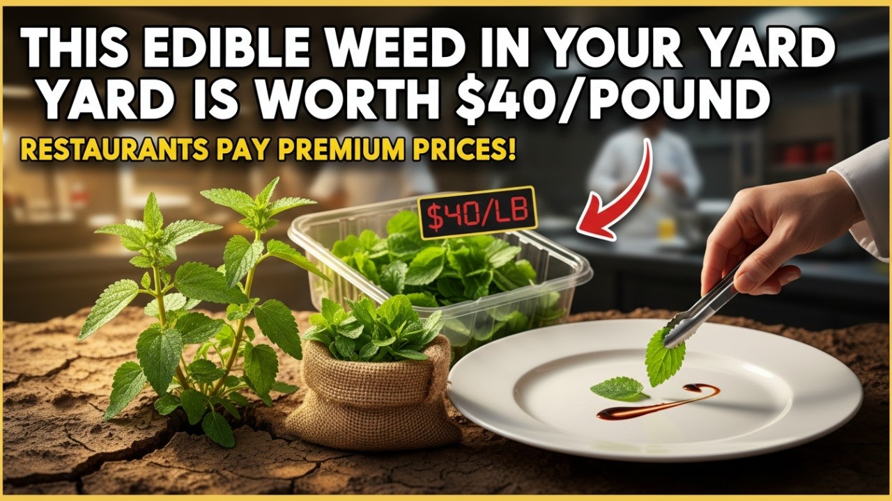 This Edible Weed in Your Yard Is Worth $40/Pound - Restaurants Pay Premium Prices!