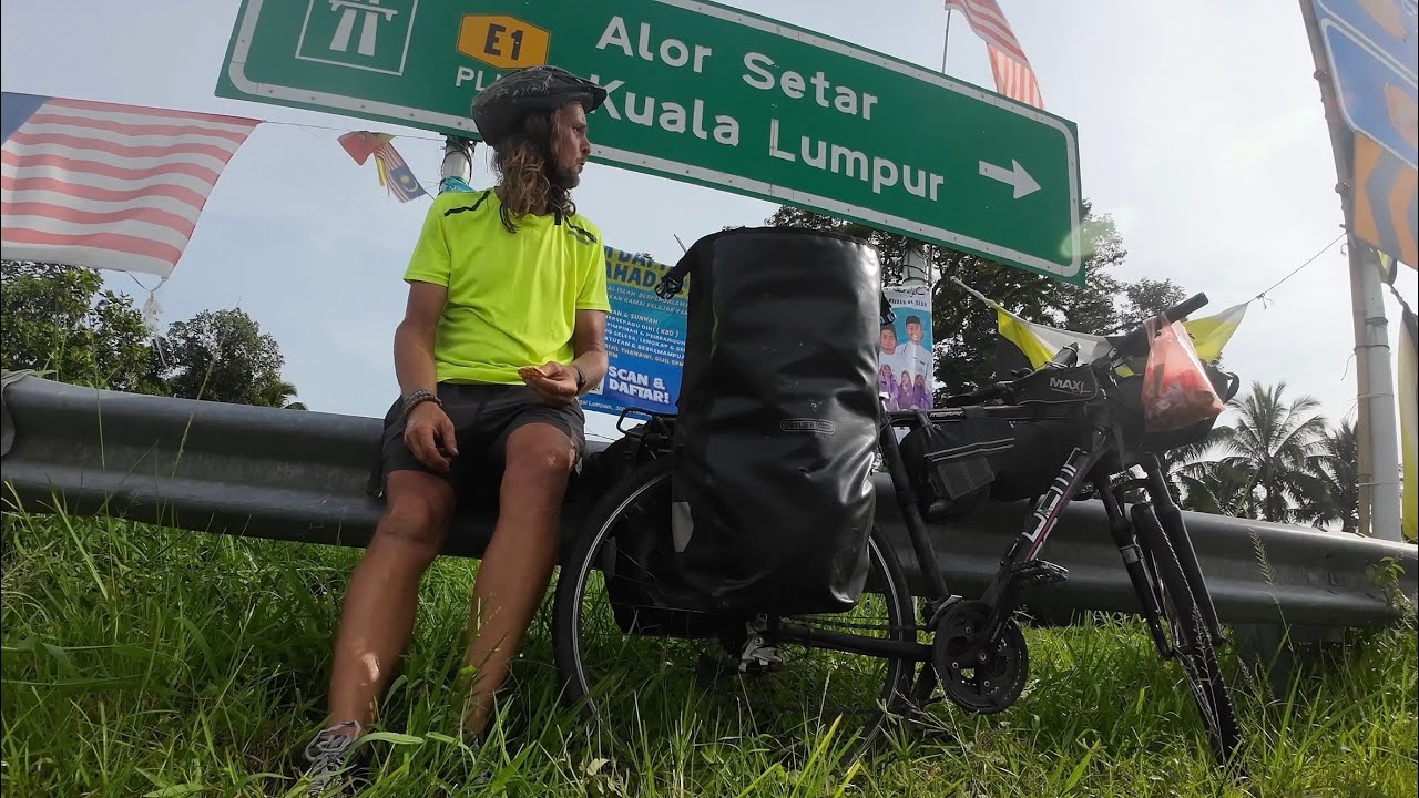 Time to Bicycle -  Malajsií na kole/Bangkok to Singapur/George Town to Kuala Lumpur/travel vlog 15