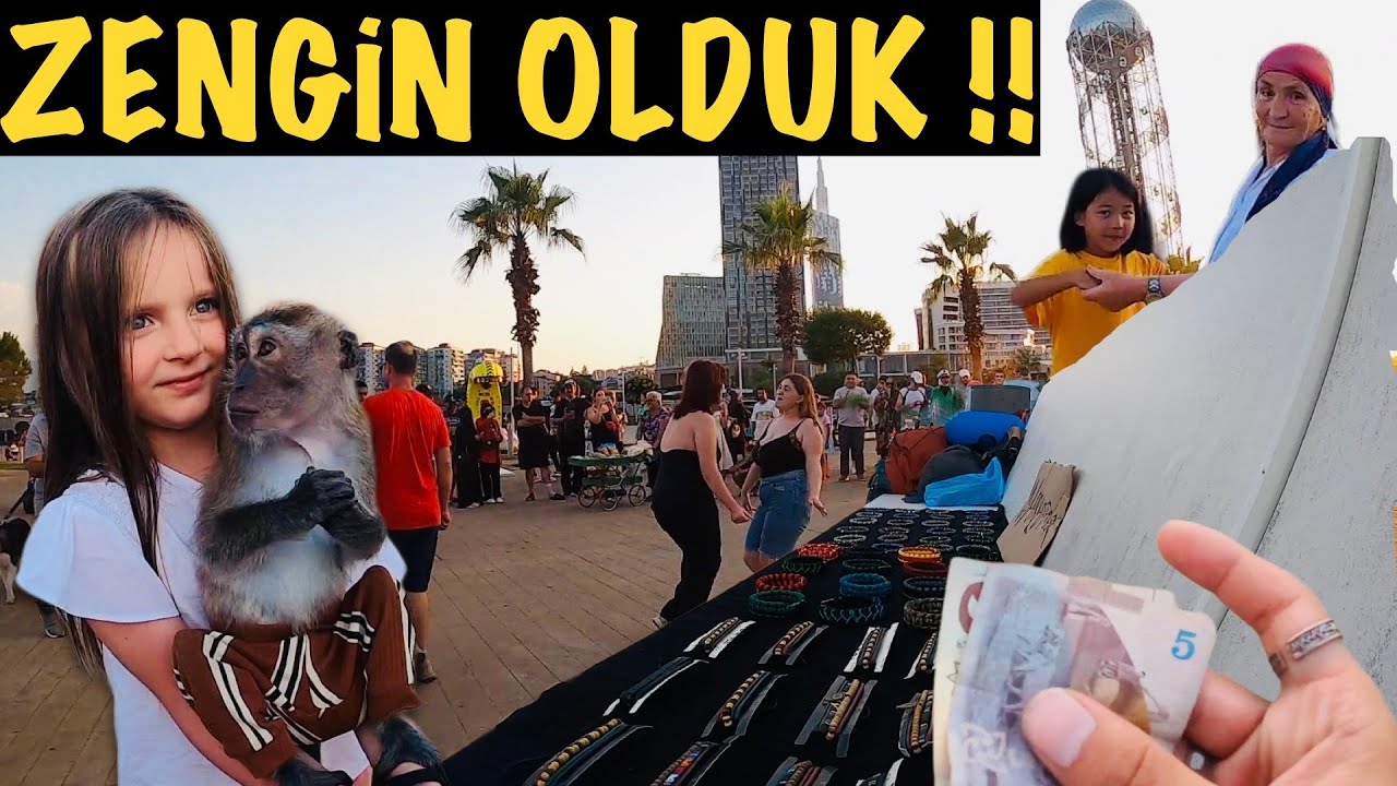 Bileklik Satarak DÜNYA TURU Yapmak! - 3 Saatte KAÇ PARA Kazandık? 🇬🇪 #9