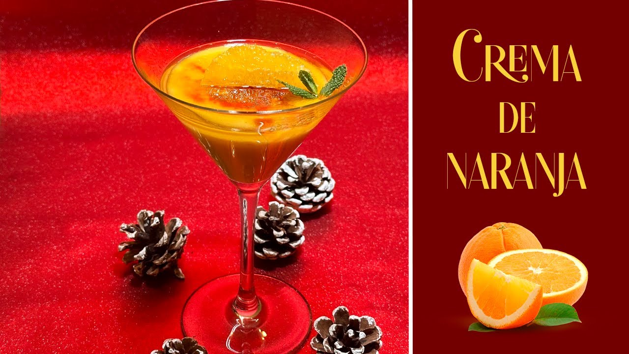 CREMA DE NARANJA, un Postre Ligero con Toque Dulce y Refrescante 🍊🍊🍊