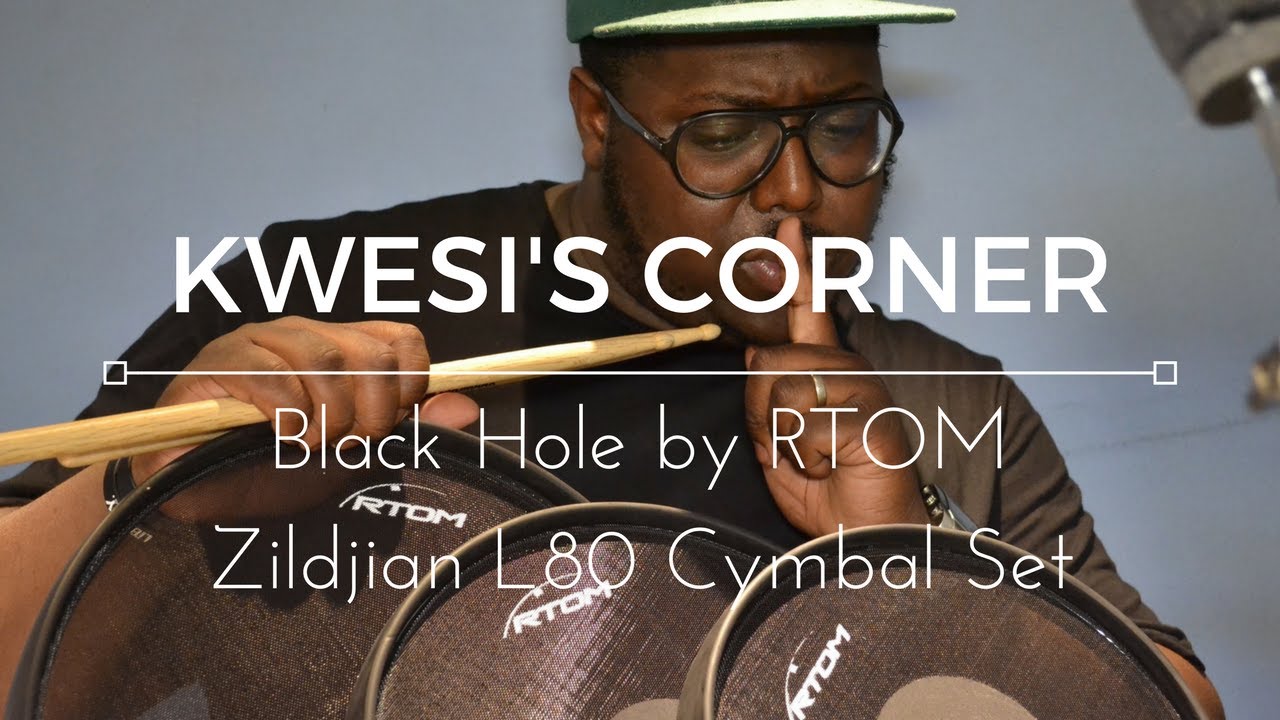 Don't disturb the neighbours with Black Holes by RTOM and Zildjian L80 Low volume cymbal set