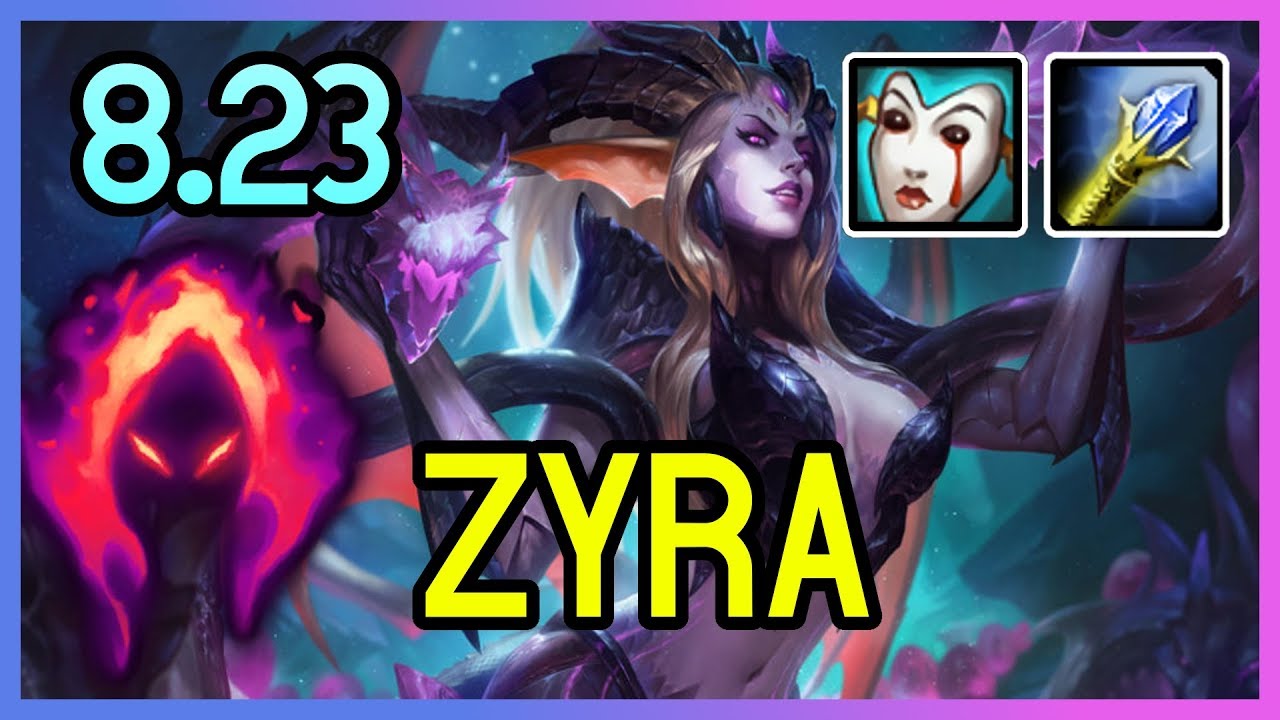 NEW PRESEASON 8.23 DARK HARVEST ZYRA SUPPORT - League of Legends
