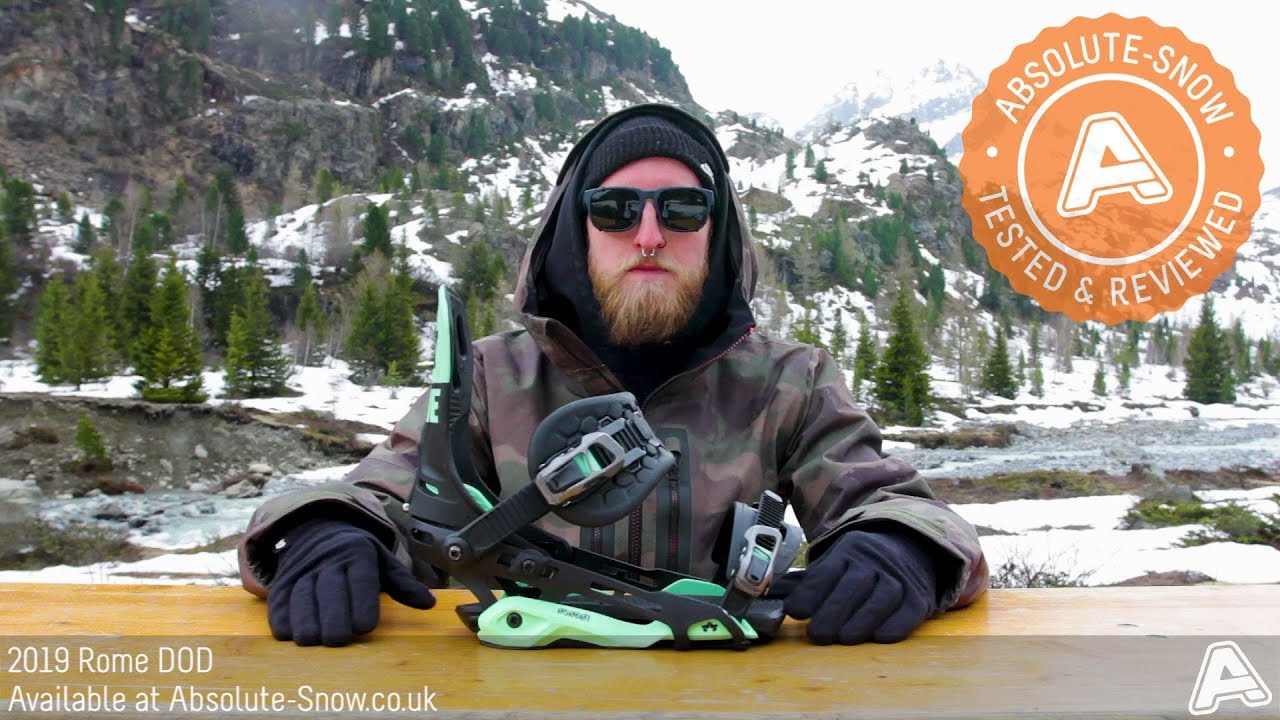2018 / 2019 | Rome DOD Snowboard Bindings | Video Review