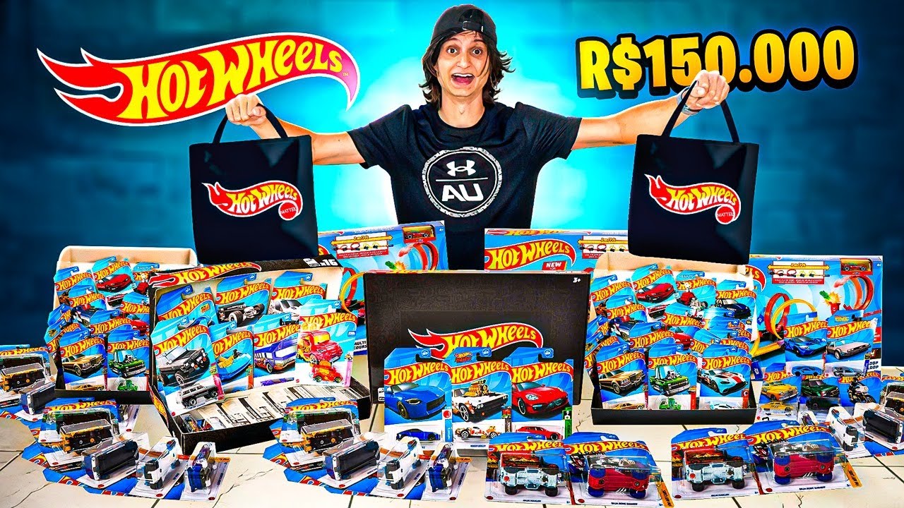 COMPREI TODOS OS HOTWHEELS DA LOJA! (R$150.000)