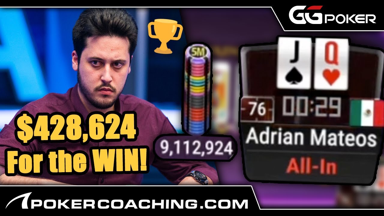 Can Adrián MATEOS win ANOTHER title? $428,624 for the WINNER!  | GG Poker Final Table