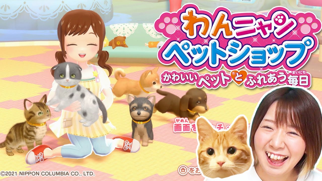 かわいすぎる…！わんちゃんと猫ちゃんのお世話をしてペットショップで働くゲームが癒しすぎた！！