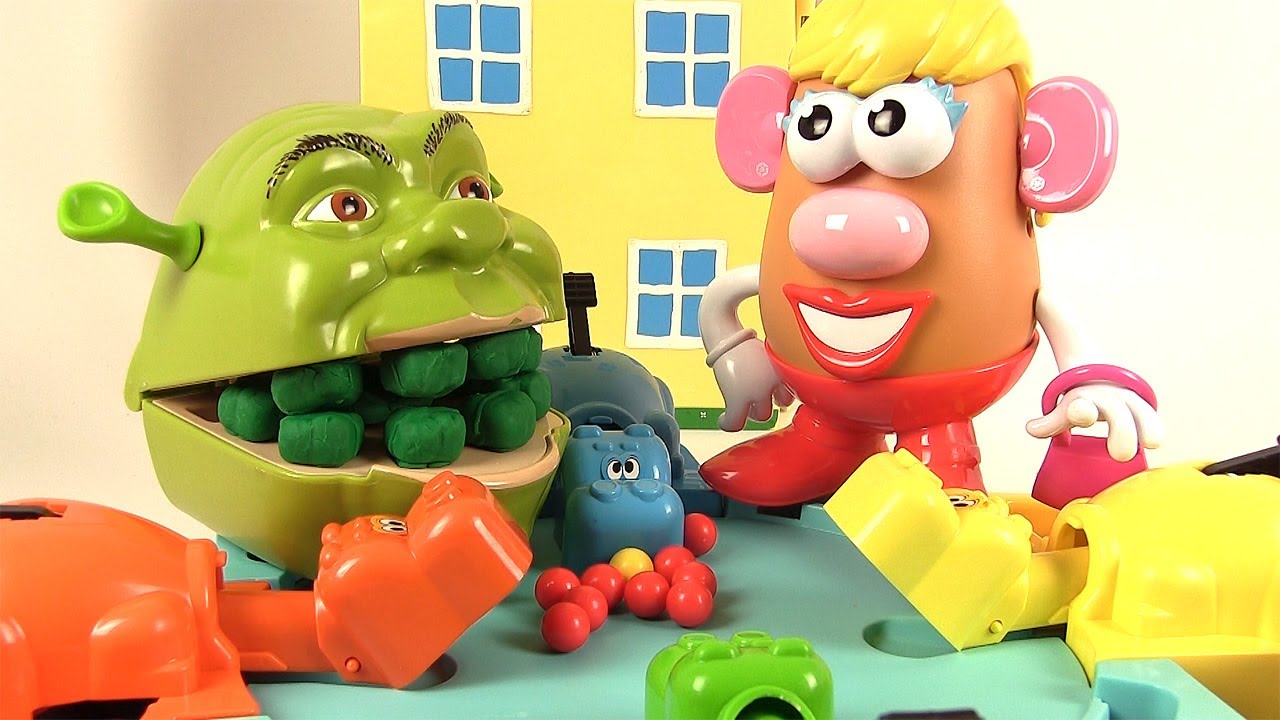Shrek et le Jeu Hippos Gloutons avec Mme Patate