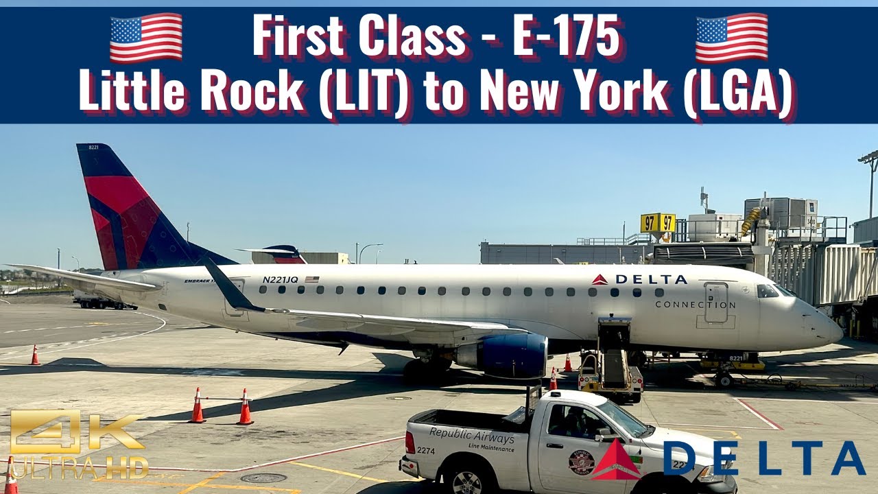 Delta Connection | Embraer E-175 | First Class | Little Rock (LIT) to New York (LGA) | Trip Report
