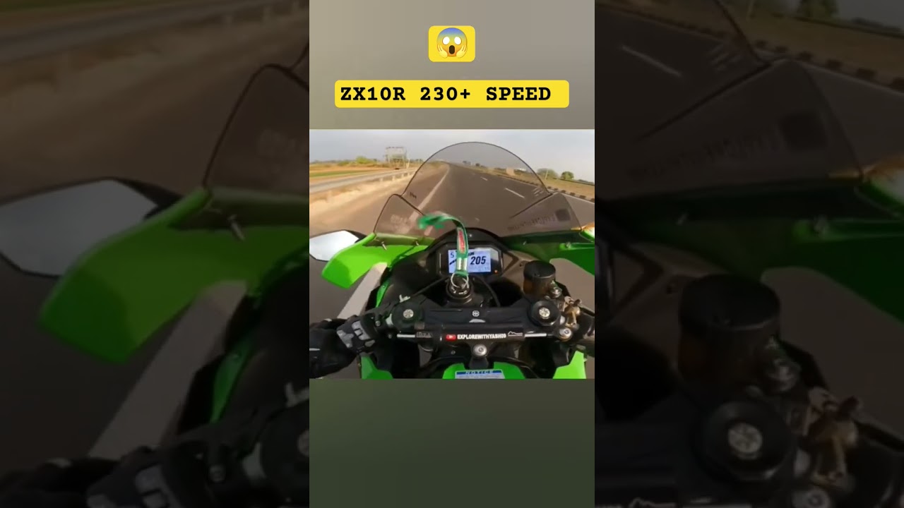 ZX10R 230+ SPPED 😱⚡#shortsfeed #zx10r #shorts