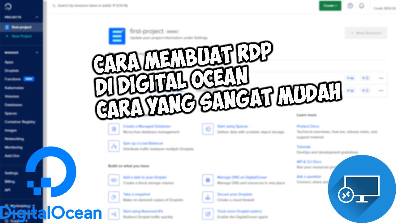 Cara membuat RDP di Digital Ocean | Auto Bisa