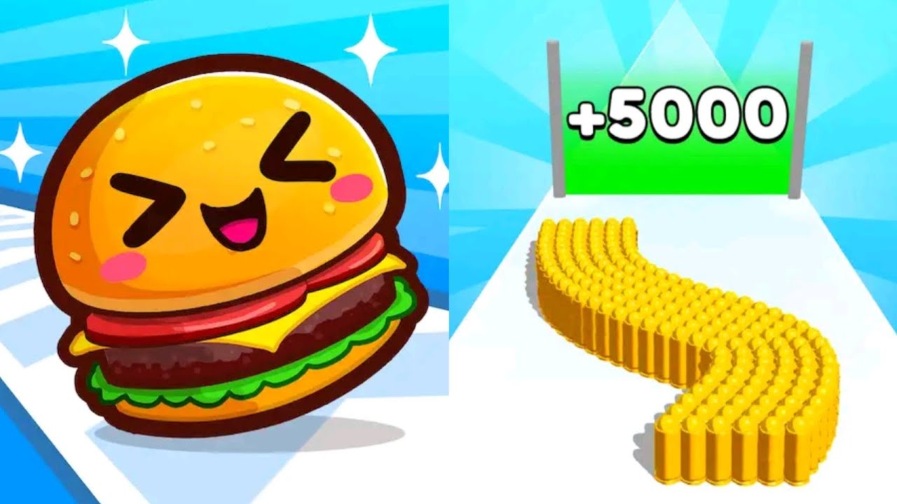 Food Run VS Bullets Run MAX LEVELS UNLOCKED Gameplay Android,ios