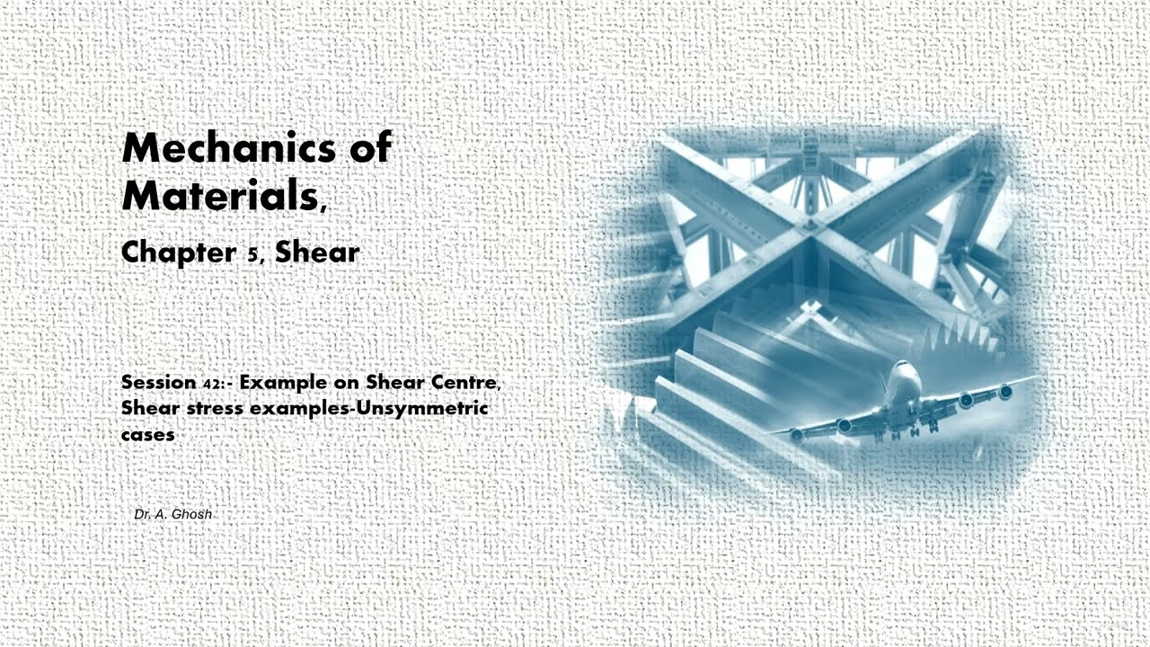 Understanding Mechanics of Materials-Shear-Unsymmetric Loading-Examples involving Shear Stress.