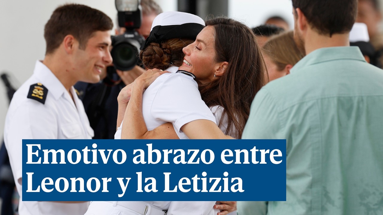 Emotivo abrazo entre la Princesa Leonor y la Reina Letizia en Panamá
