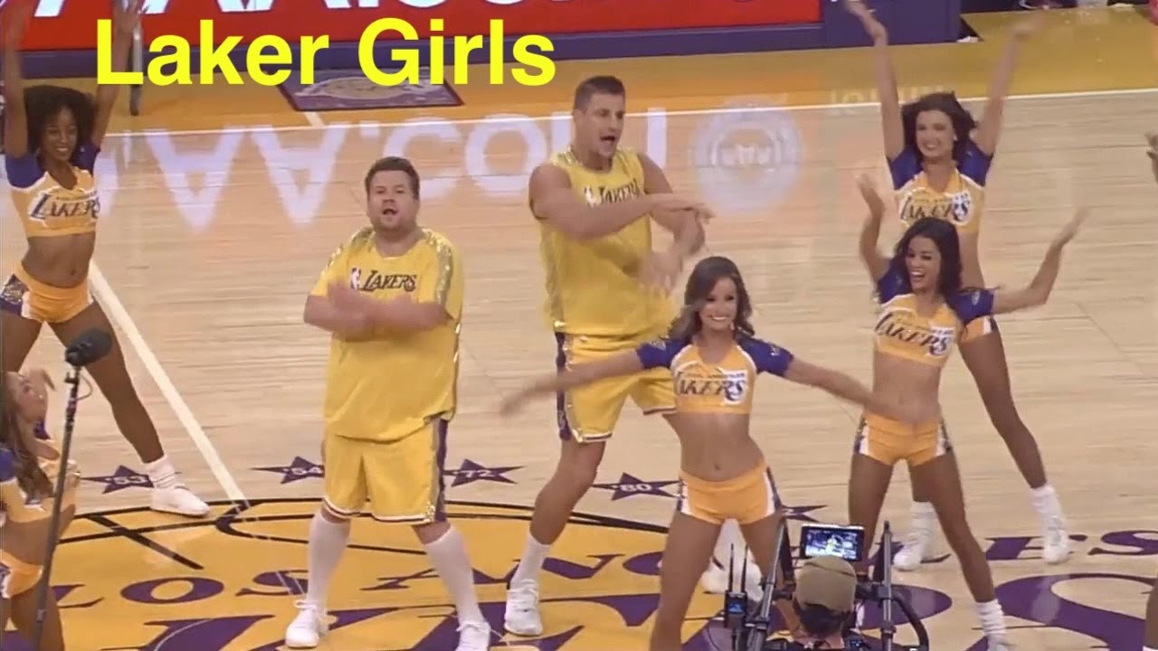 Laker Girls (Los Angeles Lakers Dancers) - NBA Dancers - 11/19/2019 James Corden & Rob Gronkowski