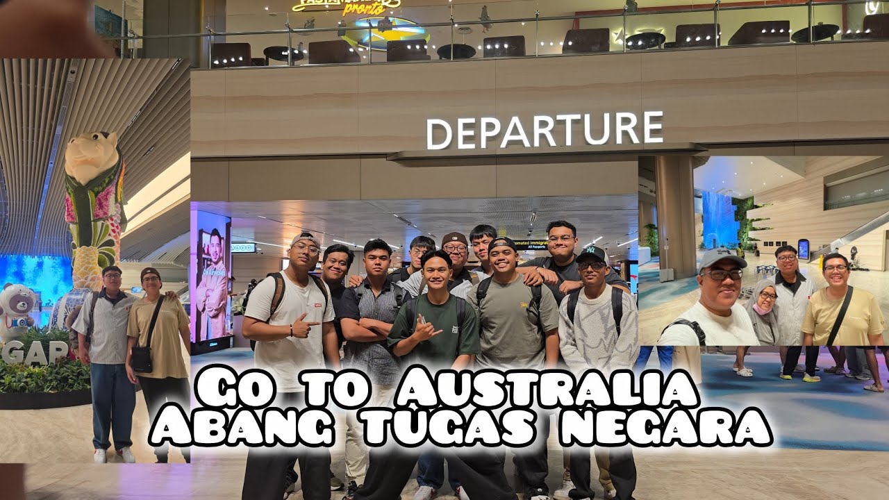 CHANGI AIRPORT ANTAR ANAK TUGAS NEGARA 