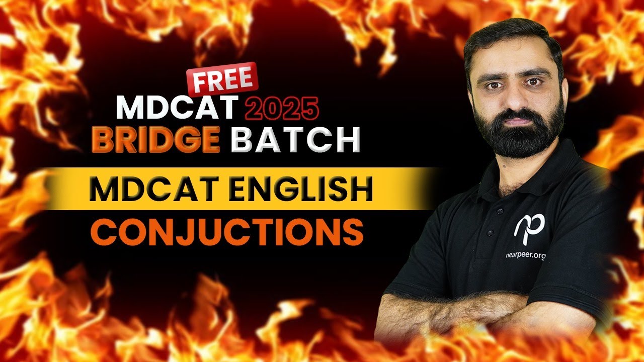 FREE MDCAT/FSc/ICS/ICOM/FA English Class | Conjunctions | English with Sir Tanveer