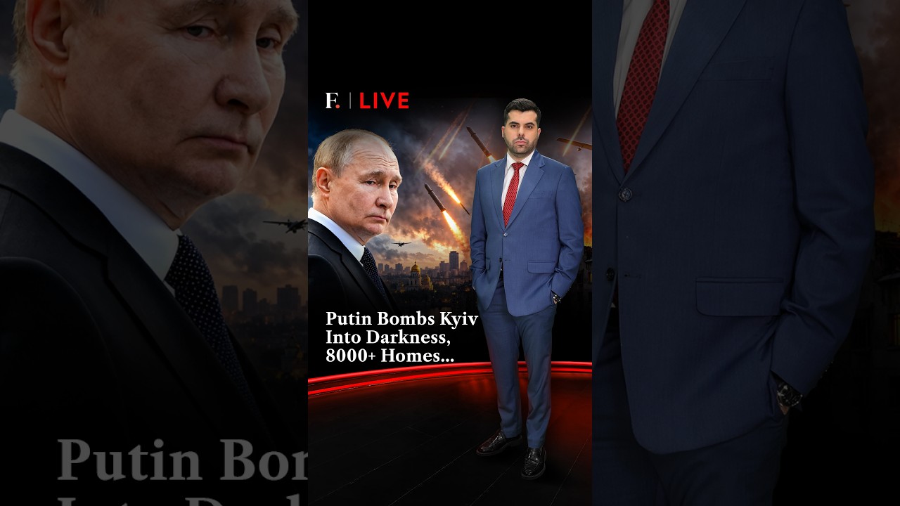 Путин погружает Киев во тьму: более 8000 домов остались без электричества | Firstpost Live