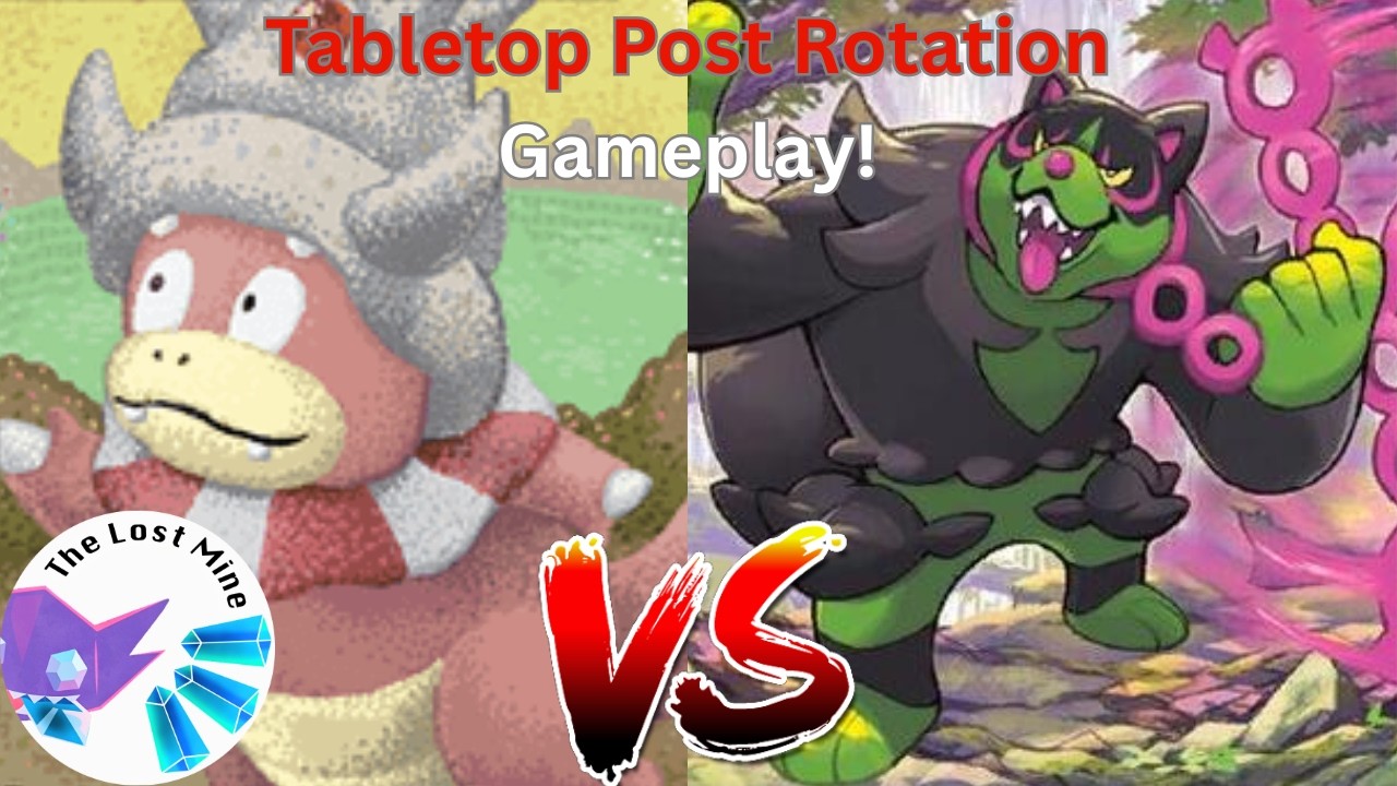 Post Rotation Tabletop Gameplay, Slowking vs Okidogi!