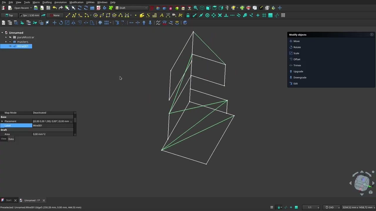 FreeCAD 1.1.0: Pipes with 3D paths