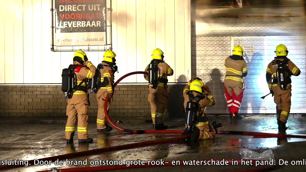 Brand in meubelzaak Huissen.