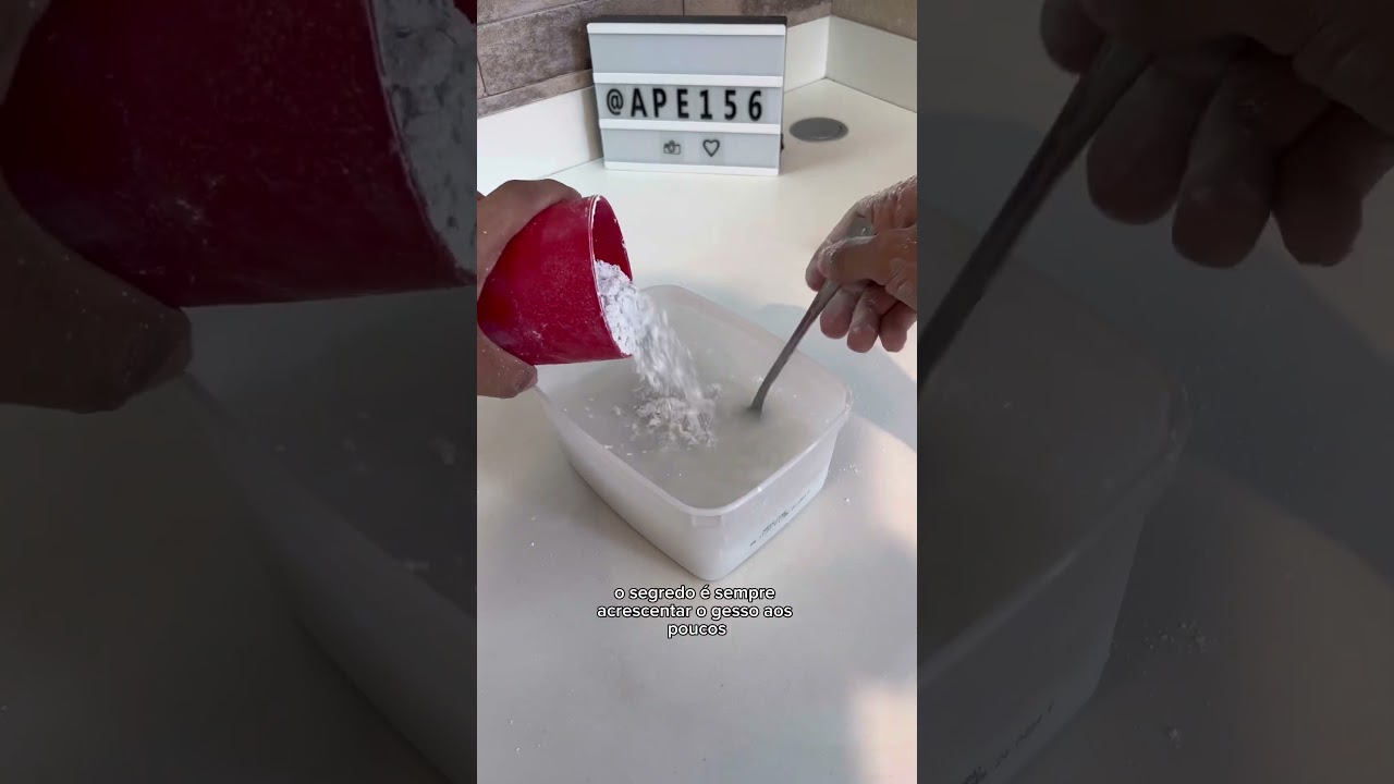 Como fazer tijolinho de gesso - parte 1