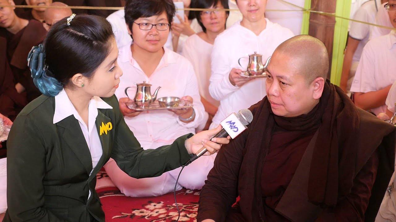 Myawaddy TV Channel interviewing Sayalay Dipankara Theri