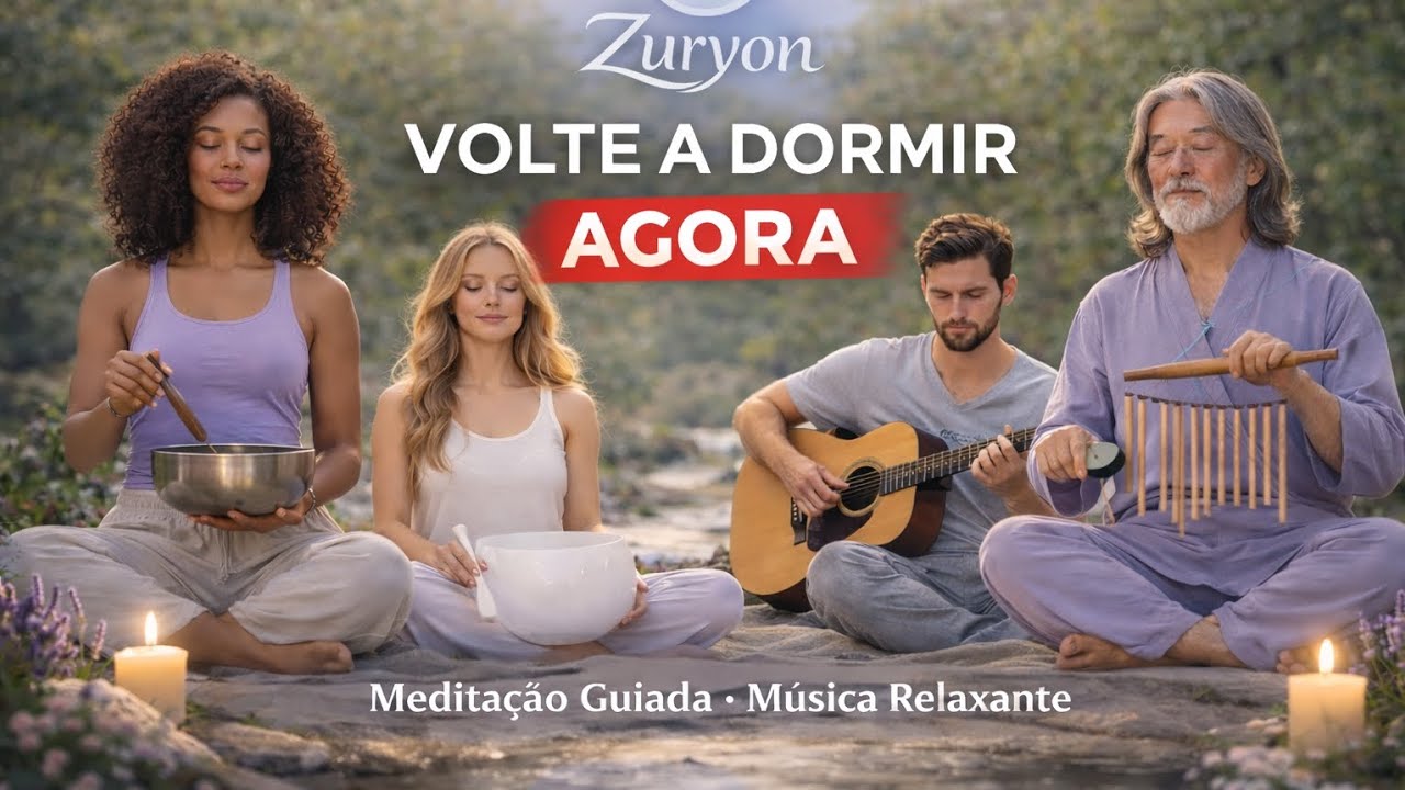 🔥 VOLTE A DORMIR EM MINUTOS 😴 Meditação Guiada Profunda + Música Relaxante  | Zuryon