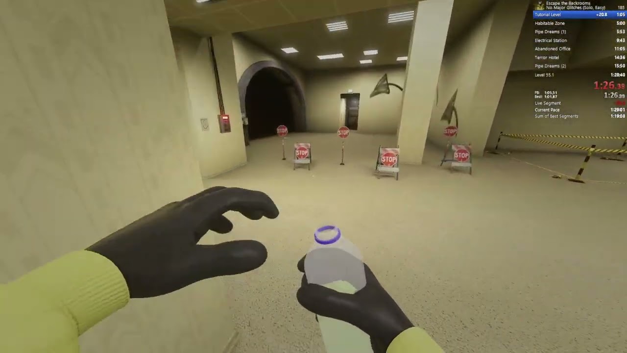 Escape the Backrooms Speedrun - Level 0.2 in 2:12.94