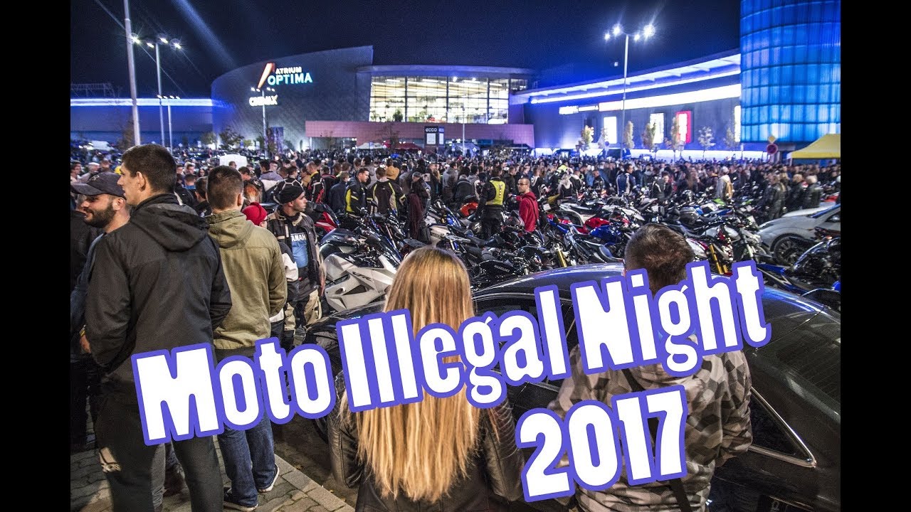 Motorcycles Illegal night Ko&scaron;ice 2017 by GoPro HERO V