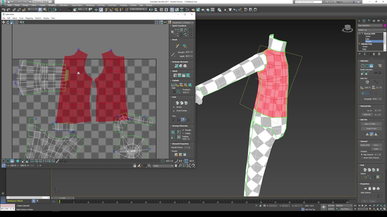 Tutorial - 3DS Max - Quick Seam / Peel Unwrapping