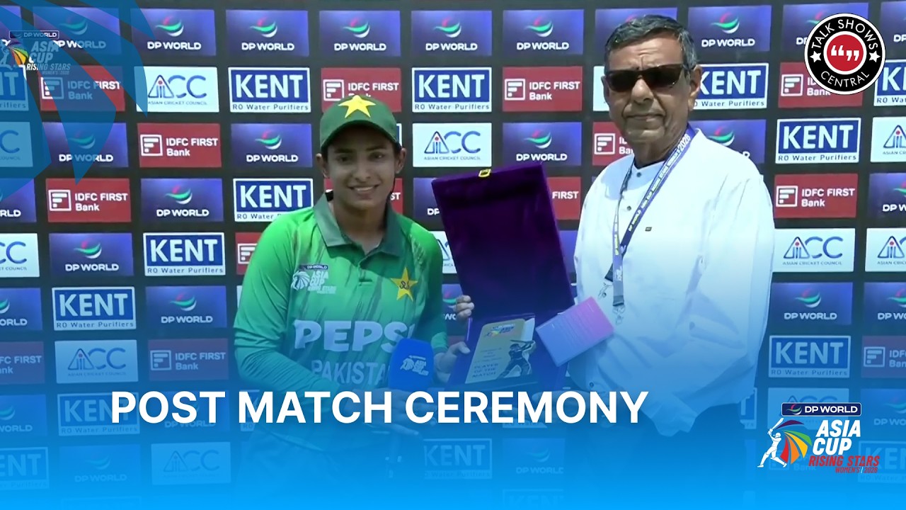 Post Match Ceremony | Pakistan A Women vs Nepal Women | Women's Asia Cup Rising Stars | ZM1J
