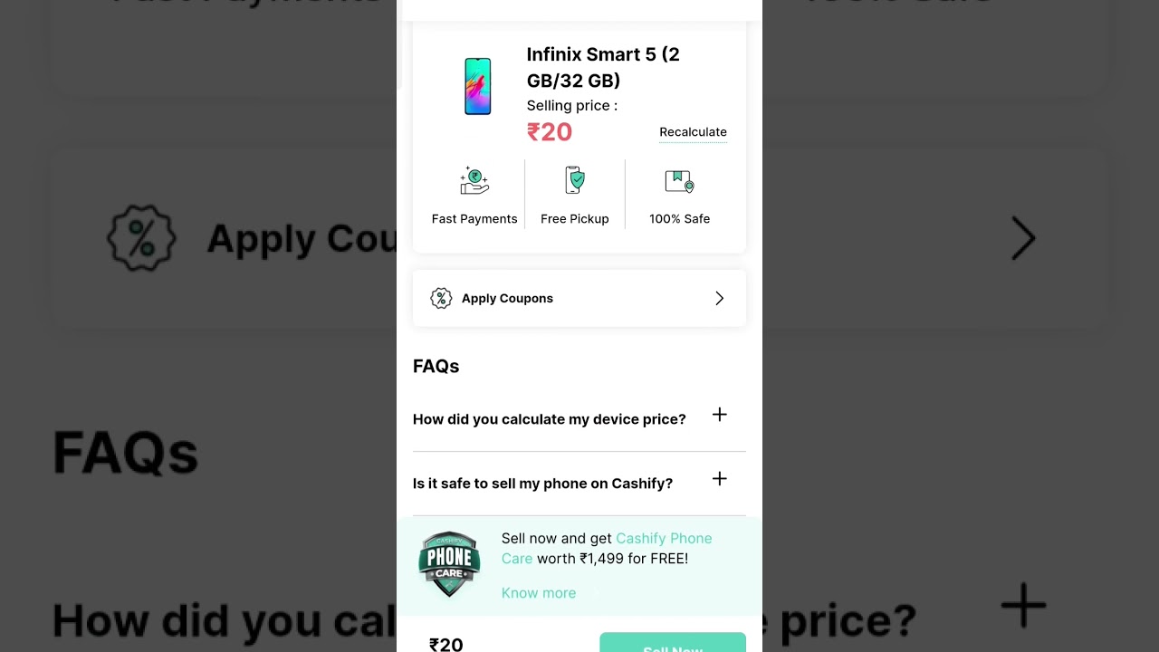 my Phone Selling Price 20 Don't Sell Your Phone #Cashify #infinix