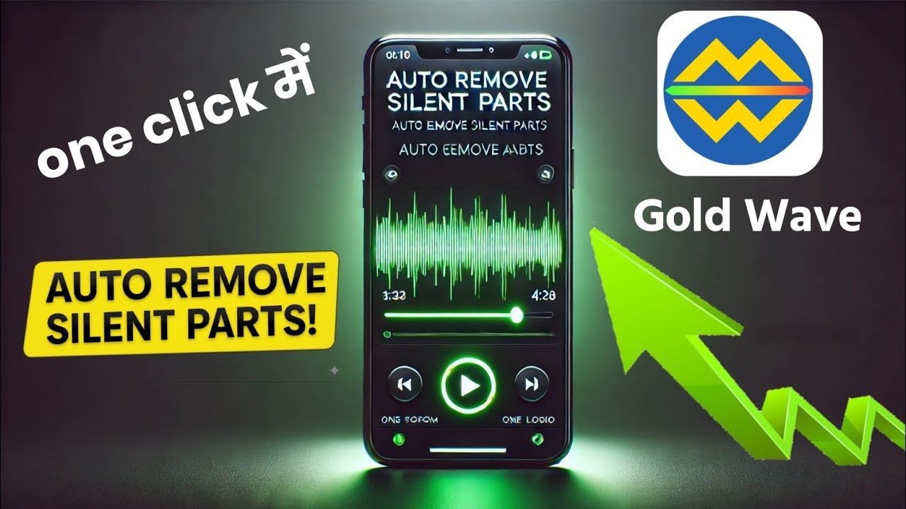 Auto Silence Remove in GoldWave 🎧 | Ek Click Mein Silent Part Delete ❌ | Tech with Rakhal
