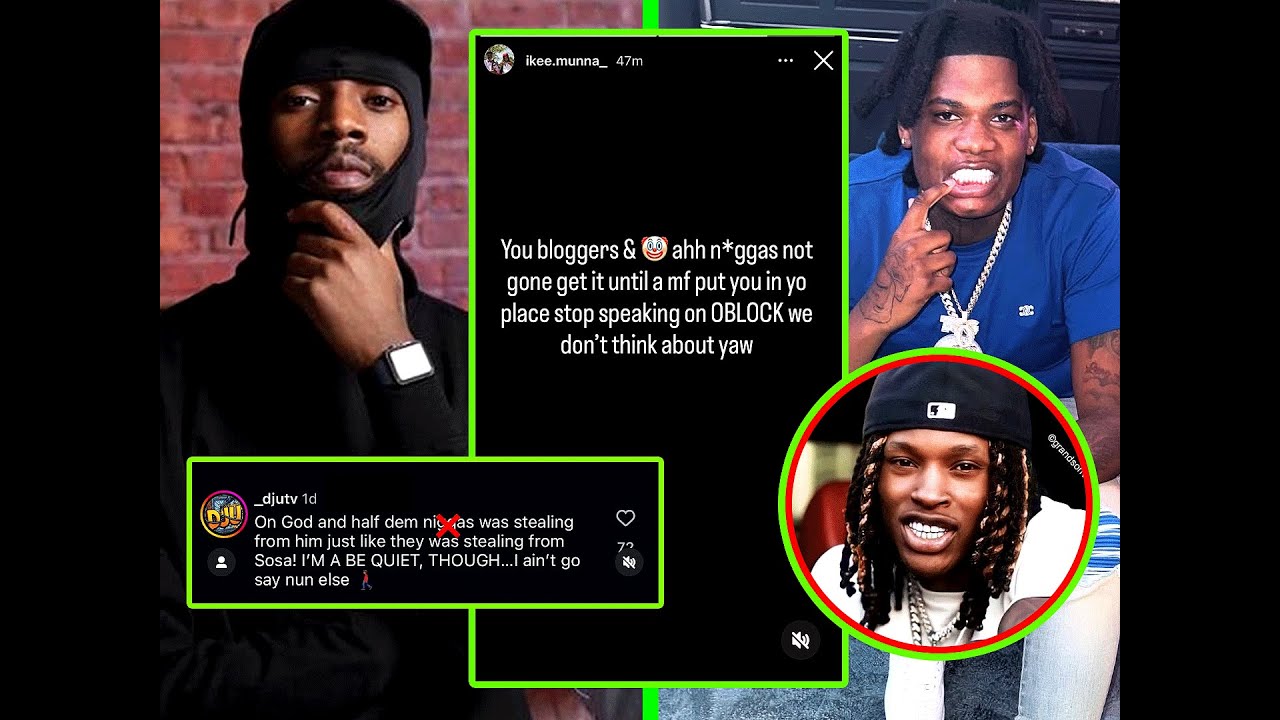 DJ U Confirms OBlock BEEN Stealing From King Von & Ikee Munna Responds!!