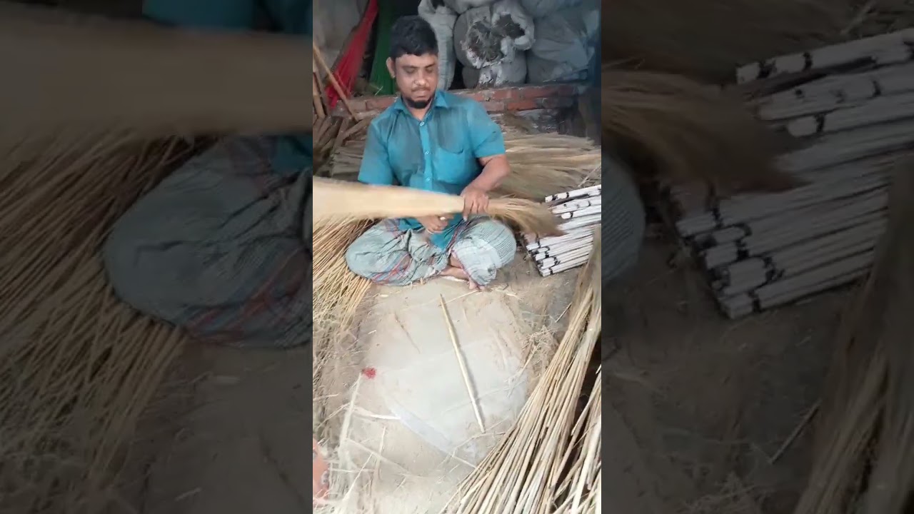 flower broom. Flower broom making business bd.